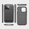 Etui Bumper Carbon Lux na telefon Apple iPhone 13 Pro A2638 czarne