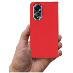 Etui Smart Magnet na telefon OPPO A58 4G CPH2577 czerwone