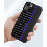 Etui Carbon Protect na telefon Apple iPhone 13 Pro Max A2643 czarno-niebieskie