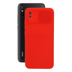 Etui SILICONE LENS na telefon Xiaomi Redmi 9A 9AT 9i czerwone