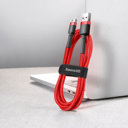 Kabel USB - Micro USB Baseus Cafule QC3.0 2m przewód wspierający szybkie ładowanie czerwony