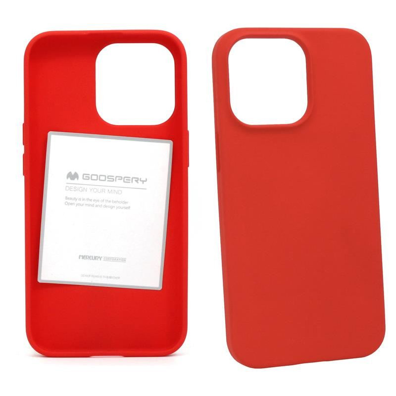Etui Futerał Mercury JELLY SF na telefon Apple iPhone 13 Pro Max A2643 czerwone