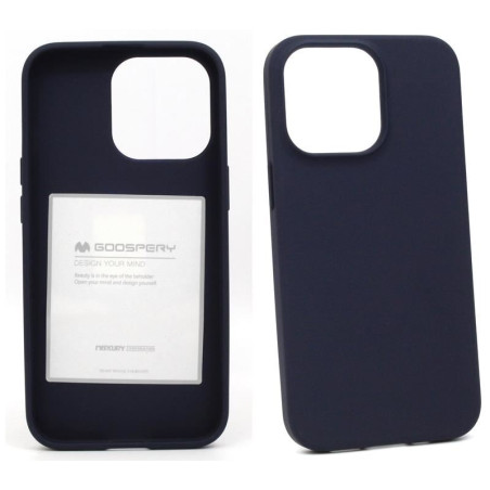 Etui Futerał Mercury JELLY SF na telefon Apple iPhone 13 Pro Max A2643 granatowe