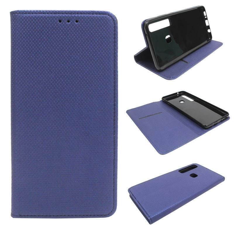 Etui Smart Magnet na telefon Samsung Galaxy A9 2018 A920 / A9s A9200 granatowe