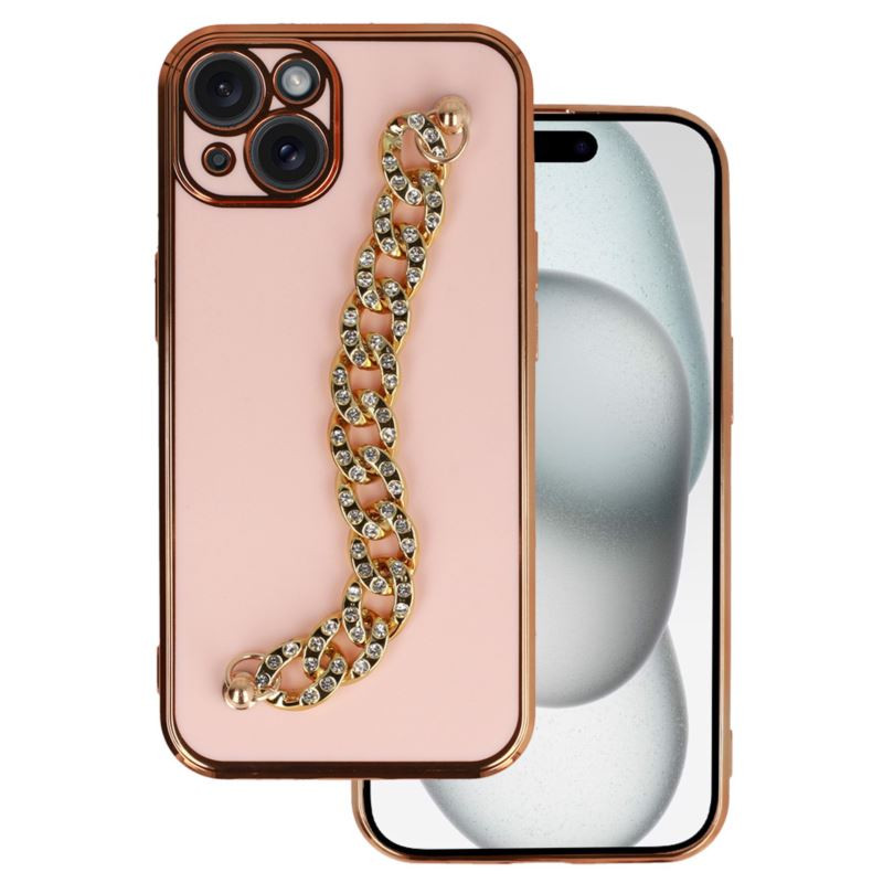 Etui Trend Case na telefon Apple iPhone 13 A2482 wzór 4 jasnoróżowe