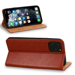Etui KABURA SPECIAL FLIP na telefon Apple iPhone 13 Pro Max A2643 brązowe