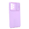 Etui Silicone Lens na telefon Samsung Galaxy A72 / A72 5G fioletowe