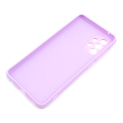 Etui Silicone Lens na telefon Samsung Galaxy A72 / A72 5G fioletowe