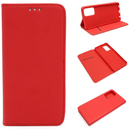 Etui Smart Magnet na telefon Samsung Galaxy A72 A725 / A72 5G A726 czerwone