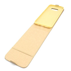Etui pionowe z klapką SLIM FLEX na telefon Samsung Galaxy S8+ G955 złote