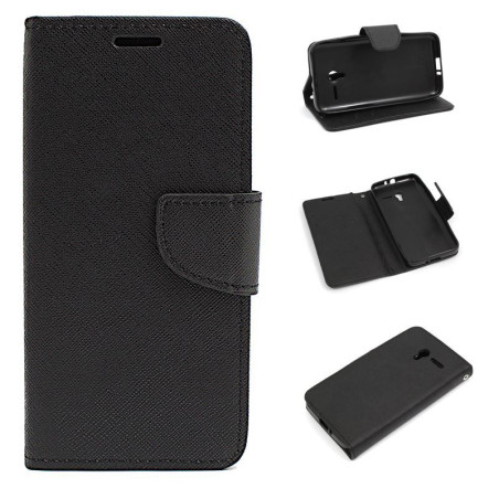 Etui Fancy Diary na telefon Alcatel PIXI 3 4,5" czarny
