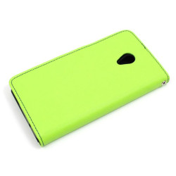 Etui Fancy Diary na telefon Alcatel U5 3G 4047 limonkowe