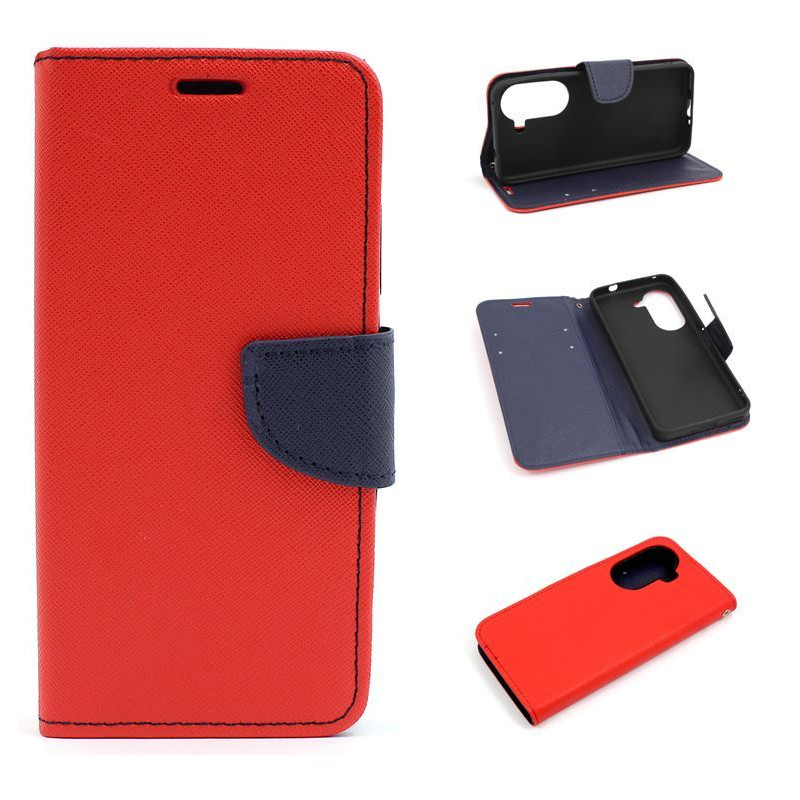 Etui Fancy Diary na telefon ASUS ZenFone 9 90AI00C1-M00020 / ZenFone 10 5G czerwone