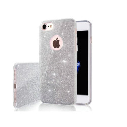 Etui Jelly Case SHINING HQ na telefon Apple iPhone 16 A3287 srebrne