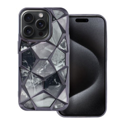 Etui luksusowe geometryczne 3D TWINKI na telefon Apple iPhone 16+ A3290 czarne