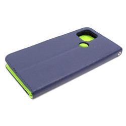 Etui Fancy Diary na telefon Google Pixel 4A 5G / 5 XL granatowe