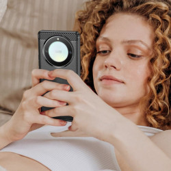 Etui Bumper Carbon LUX na telefon Honor Magic 5 Lite 5G czarne