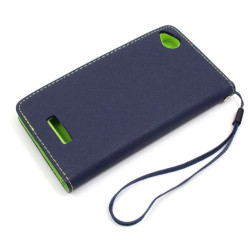 Etui Fancy Diary na telefon HTC Desire 320 granatowe
