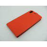 Etui pionowe z klapką SLIM FLEX na telefon HTC Desire 728 / 728G czerwone