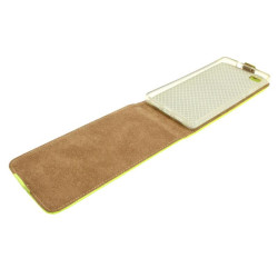 Etui pionowe z klapką SLIM FLEX FRESH na telefon Huawei P8 Lite limonkowe