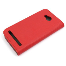 Etui Smart Magnet na telefon Huawei Y3II LUA-L21 czerwone
