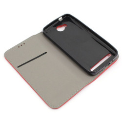 Etui Smart Magnet na telefon Huawei Y3II LUA-L21 czerwone