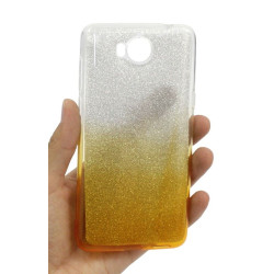 Etui Jelly Case SHINING na telefon Huawei Y5 / Y6 2017 złoty