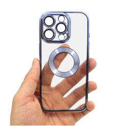 Etui Glam na telefon Apple iPhone 16 Pro Max A3296 niebieskie