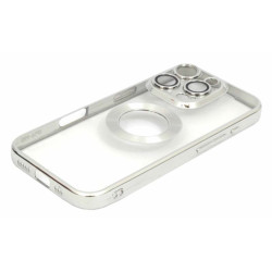 Etui Glam na telefon Apple iPhone 16 Pro Max A3296 srebrne