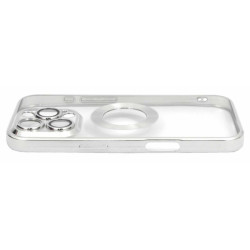 Etui Glam na telefon Apple iPhone 16 Pro Max A3296 srebrne