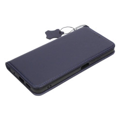 Etui Smart Pro Leather na telefon Xiaomi Redmi Note 12 4G LTE MZB0E7NEU MZB0DOBEU granatowe