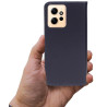 Etui Smart Pro Leather na telefon Xiaomi Redmi Note 12 4G LTE MZB0E7NEU MZB0DOBEU granatowe