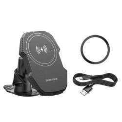 Uchwyt samochodowy indukcyjny magnetyczny 15W do kokpitu na telefon / smartfon / nawigację / GPS BH216