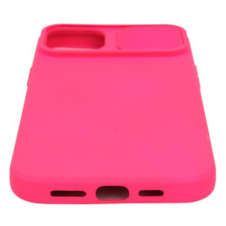 Etui SILICONE LENS na telefon Apple iPhone 14+ A2886 różowe