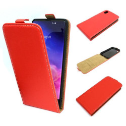 Etui pionowe z klapką SLIM FLEX na telefon Huawei Y5 2019 AMN-L21 czerwone HQ