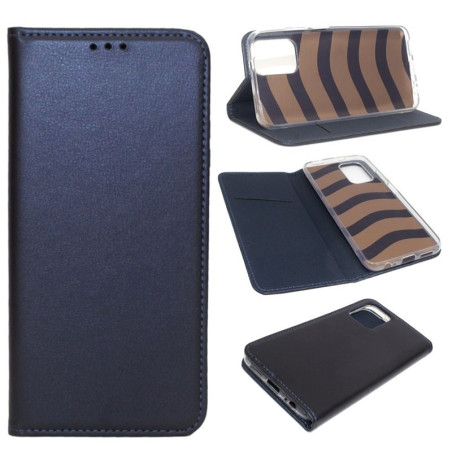 Etui Smart Magnet na telefon Xiaomi Redmi Note 10 / 10S / POCO M5s granatowe HQ