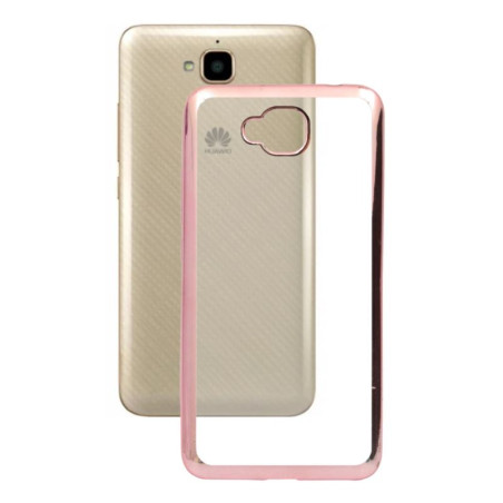 Etui BUMPER GLOSSY TPU na telefon Huawei Y6 Pro TIT-L01 jasnoróżowe