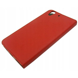 Etui Smart Magnet na telefon Huawei Y6II CAM-L21 czerwony