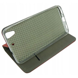 Etui Smart Magnet na telefon Huawei Y6II CAM-L21 czerwony