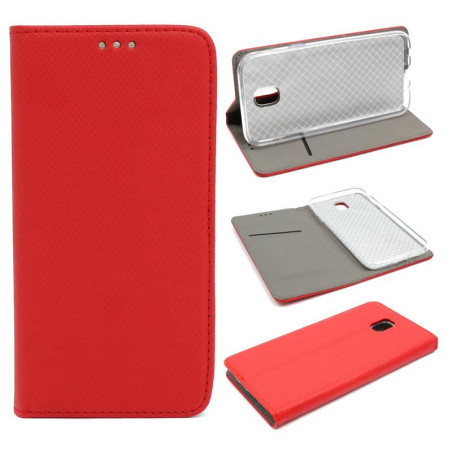 Etui Smart Magnet na telefon Samsung Galaxy J5 2017 J530 czerwone
