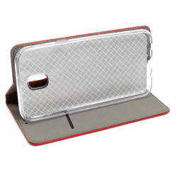 Etui Smart Magnet na telefon Samsung Galaxy J5 2017 J530 czerwone