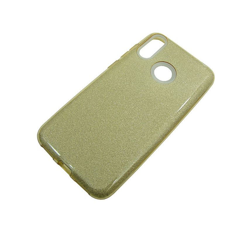 Etui Jelly Case SHINING HQ na telefon Huawei Y7 2019 DUB-L21 złoty