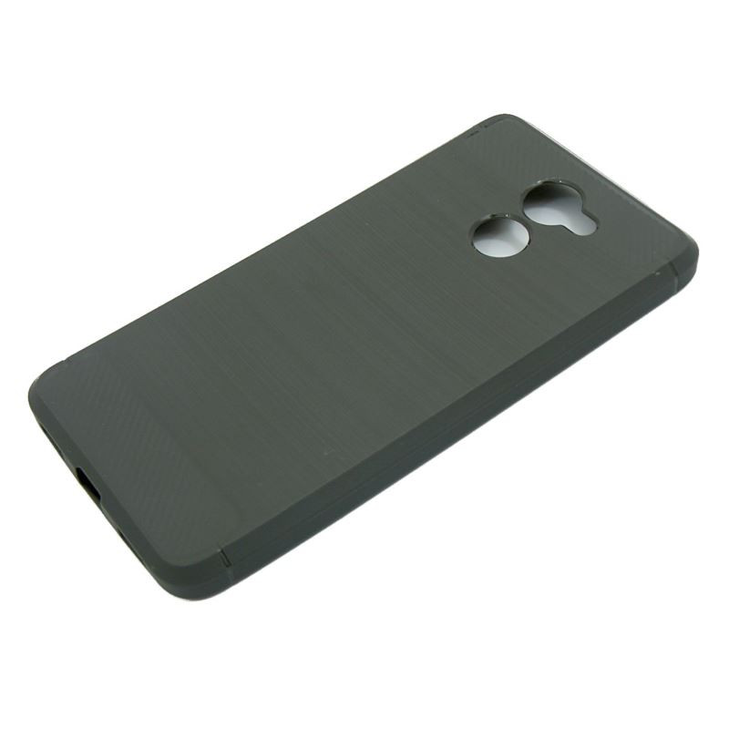 Etui Bumper Carbon Lux na telefon Huawei Y7 TRT-LX1 / Y7 Prime / Enjoy 7+ / Nova Lite+ szare