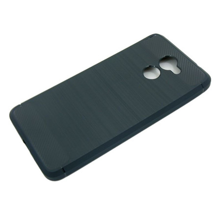 Etui Bumper Carbon Lux na telefon Huawei Y7 TRT-LX1 / Y7 Prime / Enjoy 7+ / Nova Lite+ granatowe