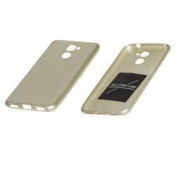 Etui Jelly Case Flash MAT na telefon Huawei Y7 TRT-LX1 / Prime / Nova Lite+ TRT-LX3 złote