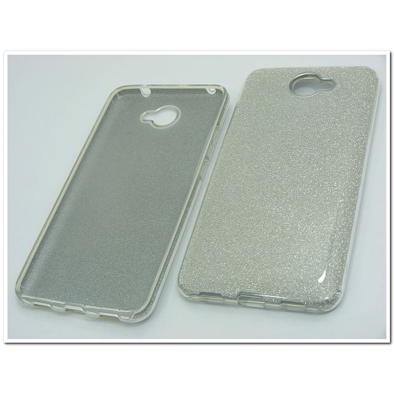 Etui Jelly Case SHINING HQ na telefon Huawei Y7 TRT-LX1 srebrny