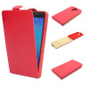 Etui pionowe z klapką SLIM FLEX na telefon Huawei Y7 TRT-LX1 czerwone