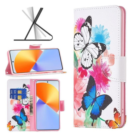 Etui Fancy Diary na telefon Infinix NOTE 30 VIP 5G X6710 motyle