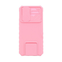 Etui Pancerne CAMSHIELD Stand na telefon Infinix Smart 6 HD X6512 różowe