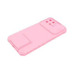 Etui Pancerne CAMSHIELD Stand na telefon Infinix Smart 6 HD X6512 różowe